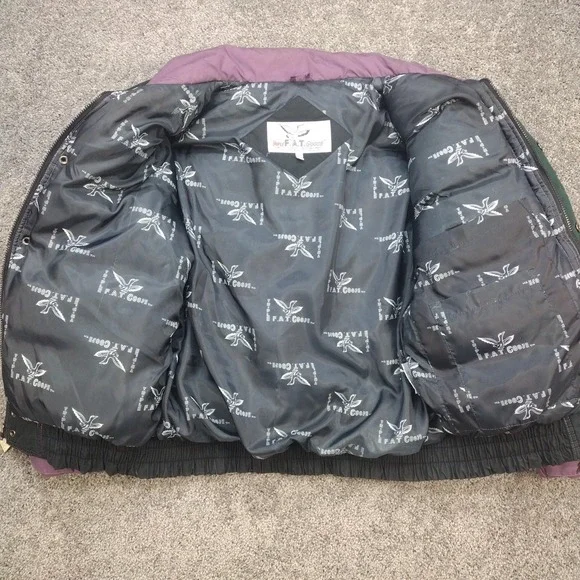 Vintage Triple F.A.T. Goose Down Jacket Men's Large 90s Turbo Sportswear